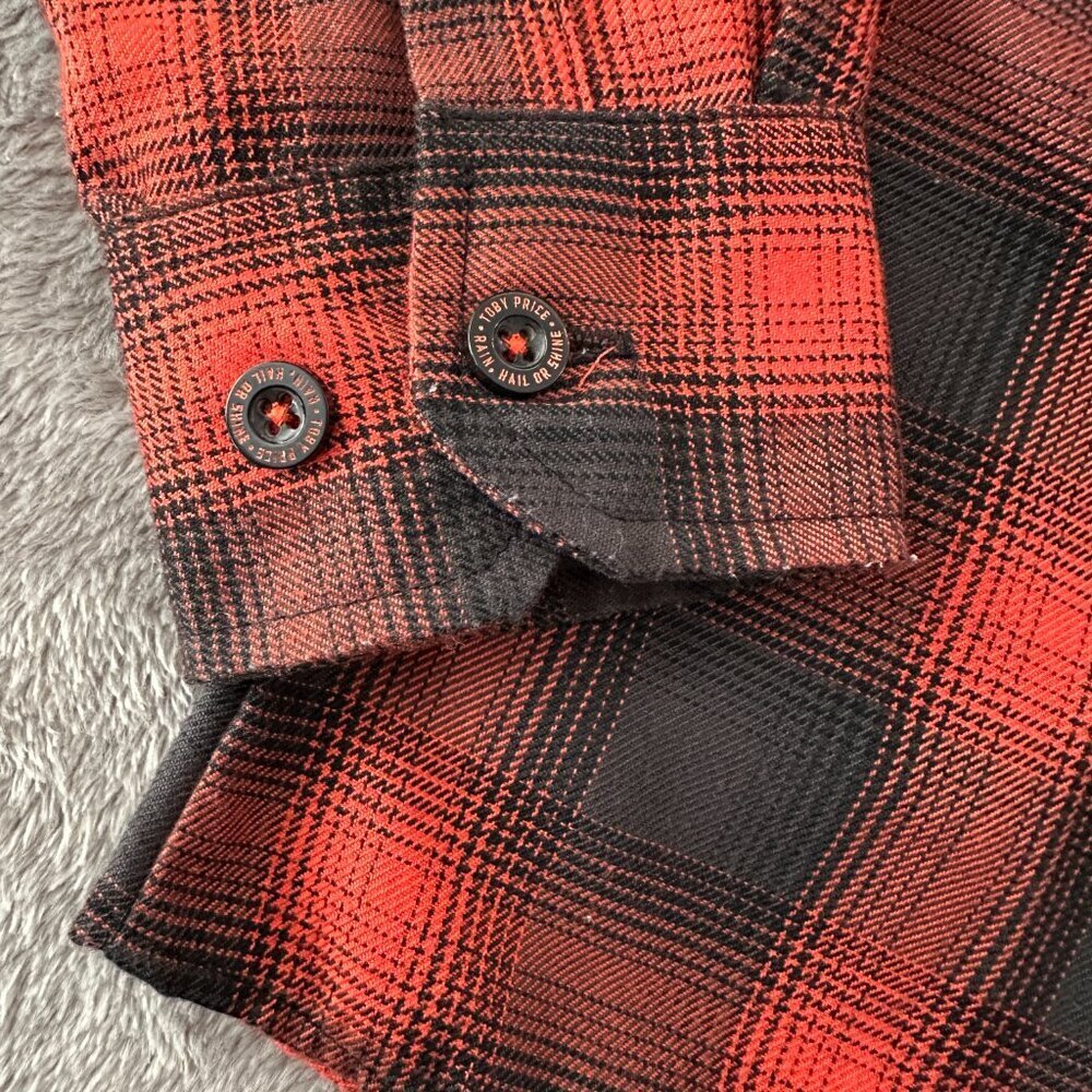 Dixxon Flannel Co Rain Hail or Shine Plaid Shirt Women's MEDIUM Button Down - Picture 2 of 7
